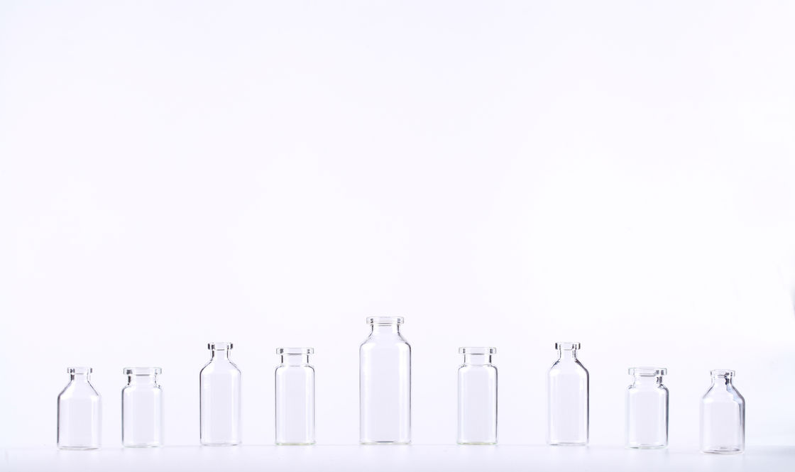 Screen Printing Pharmaceutical Clear Glass Bottles / Medical Glass Vials