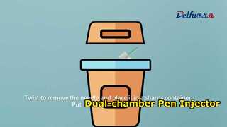 Dual-chamber pen injector usage video