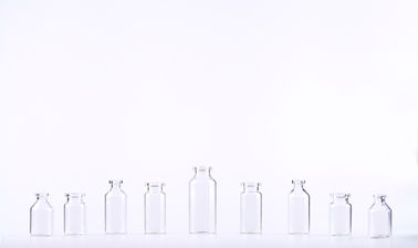 Screen Printing Pharmaceutical Clear Glass Bottles / Medical Glass Vials