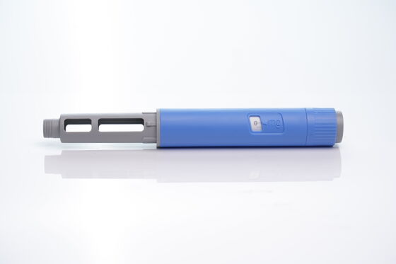 automatic injection device featuring medical grade plastic and stainless steel designed for safe injection administration