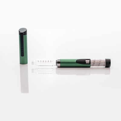Metal Reusable Injection Pen with 0-60IU Adjustable Dose and 3ml ...